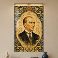 Tezhipli Atatürk Cam Tablo