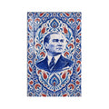 Çini Desenli Atatürk Cam Tablo