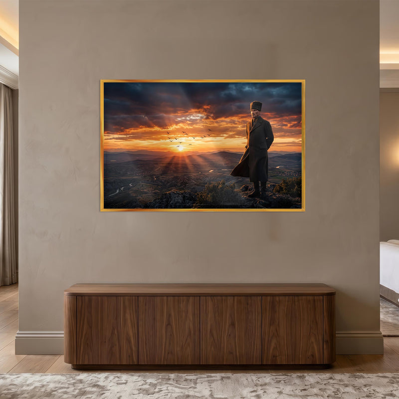 Atatürk Gün Batımı Panorama Cam Tablo – Cam Tablo
