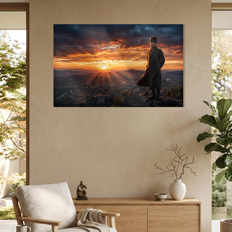 Atatürk Gün Batımı Panorama Cam Tablo – Cam Tablo