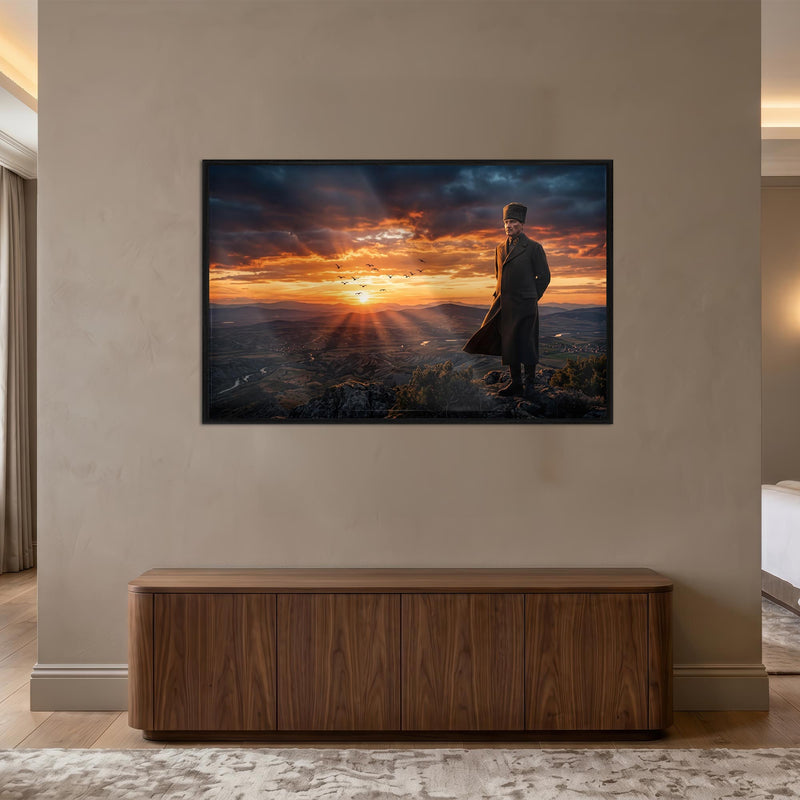 Atatürk Gün Batımı Panorama Cam Tablo – Cam Tablo