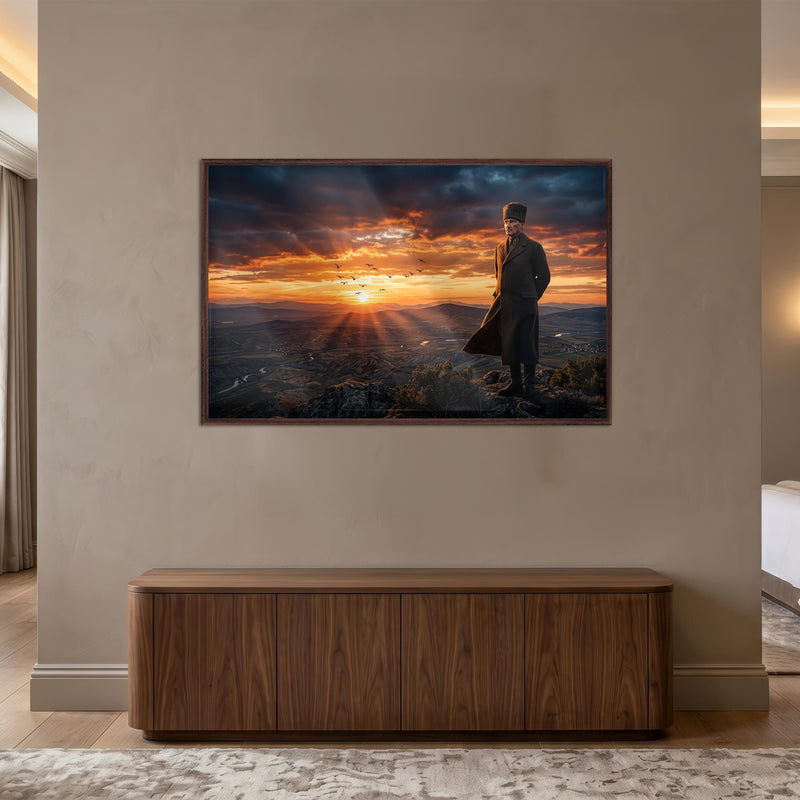 Atatürk Gün Batımı Panorama Cam Tablo – Cam Tablo