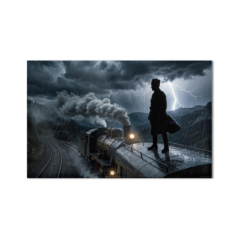 Atatürk Buharlı Tren Siluet Cam Tablo – Cam Tablo