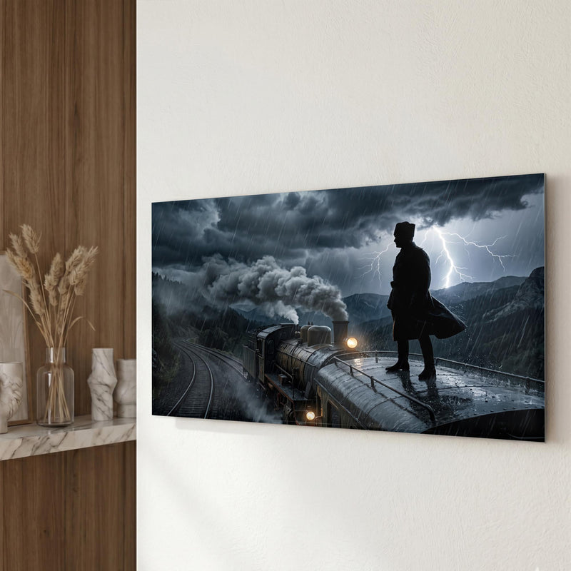 Atatürk Buharlı Tren Siluet Cam Tablo – Cam Tablo