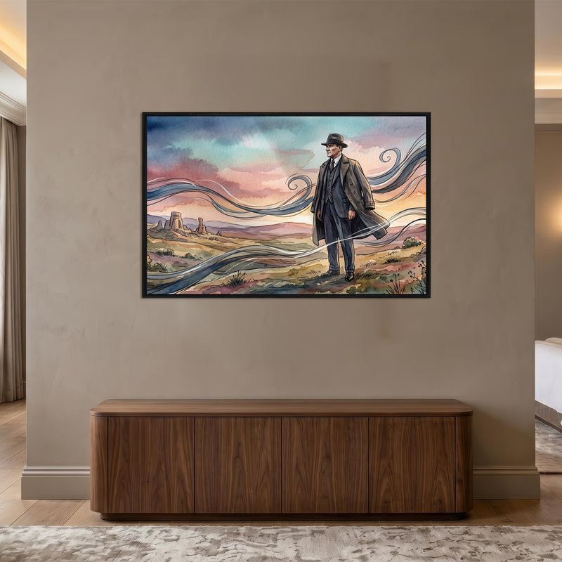 Atatürk Suluboya Bozkır Cam Tablo – Cam Tablo