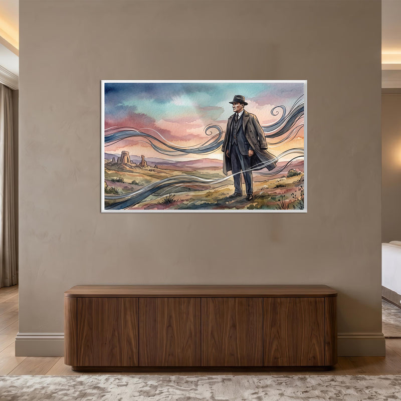 Atatürk Suluboya Bozkır Cam Tablo – Cam Tablo
