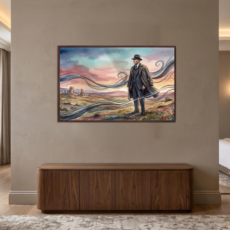 Atatürk Suluboya Bozkır Cam Tablo – Cam Tablo