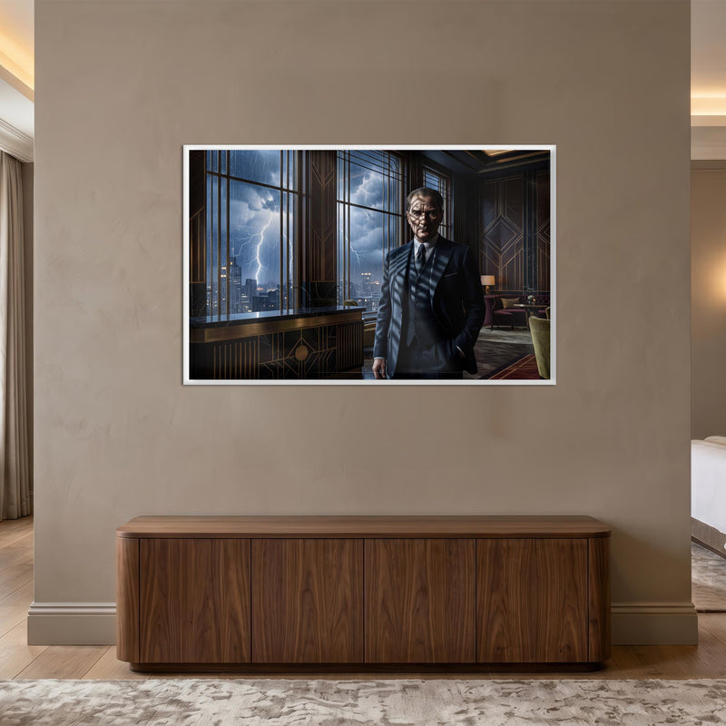 Atatürk Art Deco şimşek Ofis Cam Tablo – Cam Tablo