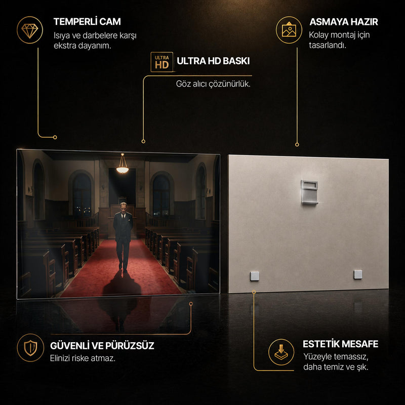 Atatürk Meclis Koridoru Cam Tablo – Cam Tablo