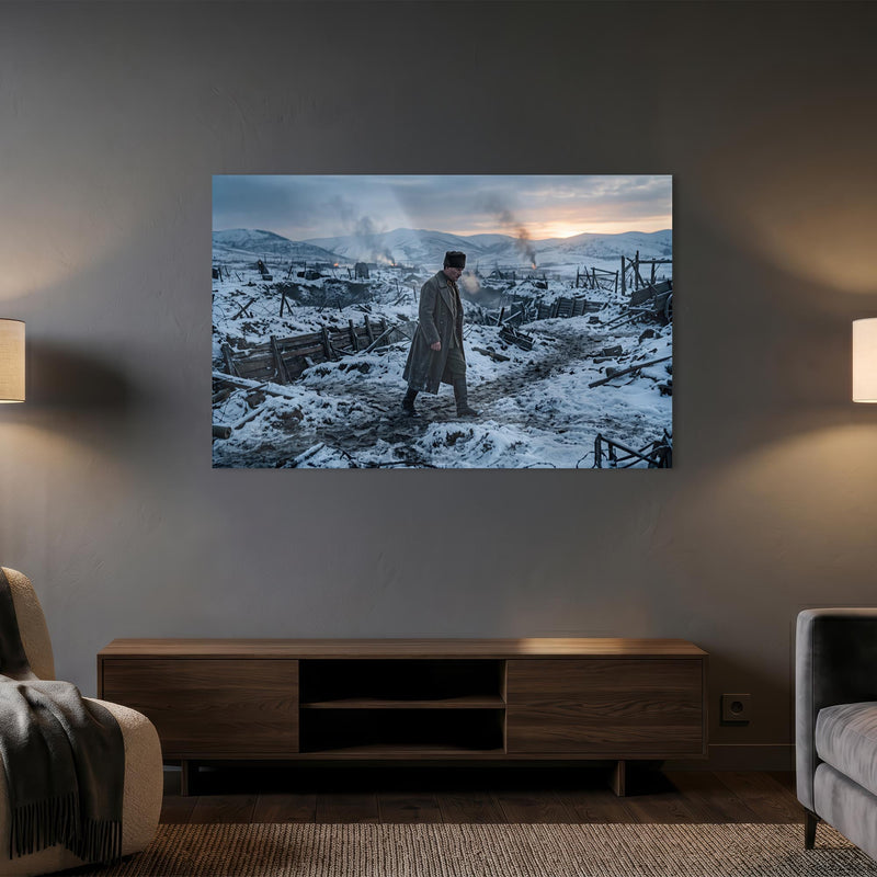 Atatürk Karlı Savaş Alanı Cam Tablo – Cam Tablo