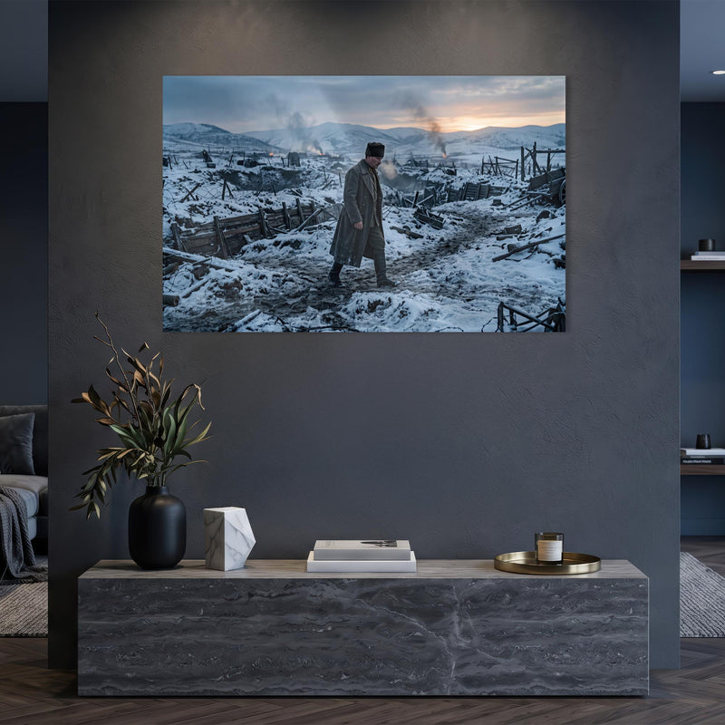 Atatürk Karlı Savaş Alanı Cam Tablo – Cam Tablo
