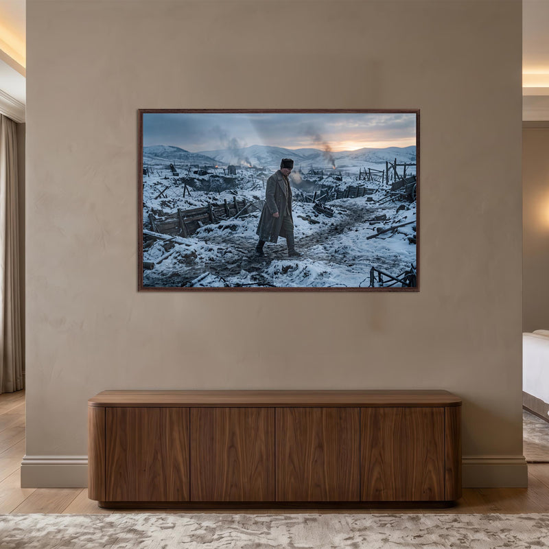 Atatürk Karlı Savaş Alanı Cam Tablo – Cam Tablo