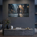Atatürk Yağmurlu Sokak Kalpak Cam Tablo – Cam Tablo