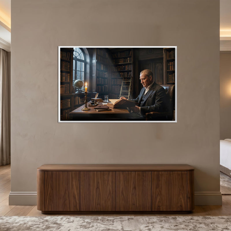 Atatürk Kütüphane Kitap Huzur Cam Tablo – Cam Tablo