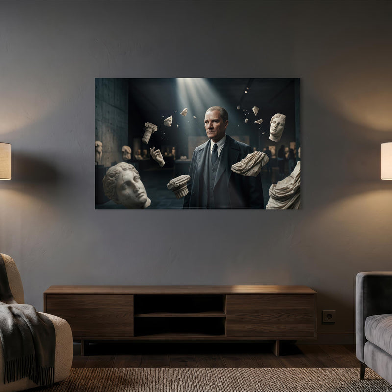 Atatürk Müze Heykel Medeniyet Cam Tablo – Cam Tablo