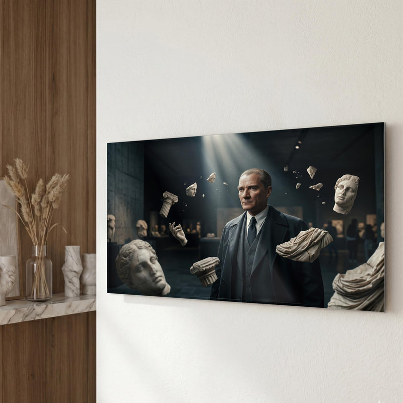 Atatürk Müze Heykel Medeniyet Cam Tablo – Cam Tablo