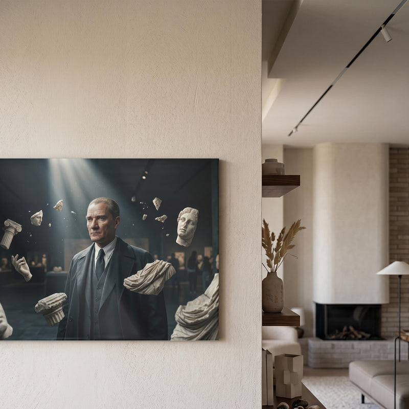 Atatürk Müze Heykel Medeniyet Cam Tablo – Cam Tablo