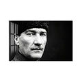 Kalpaklı Bakış Atatürk Cam Tablo