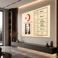 Nüfus Cüzdanı Atatürk Cam Tablo