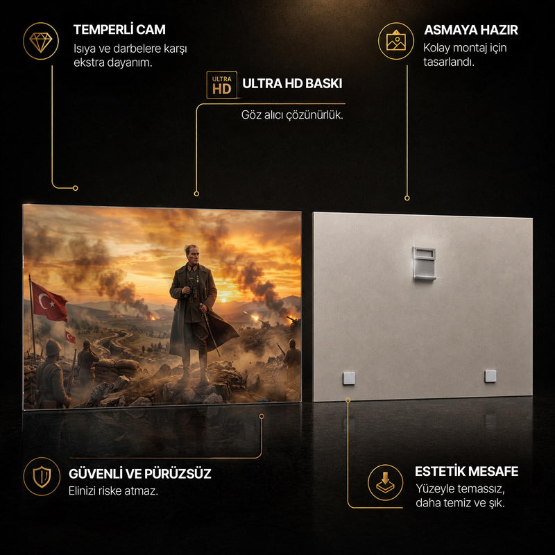 Atatürk Kurtuluş Savaşı Panorama Cam Tablo – Cam Tablo