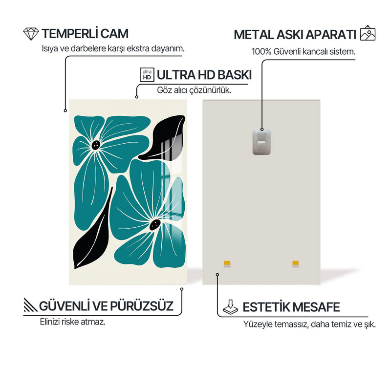 Bohem Peri Çiçek Cam Tablo – Cam Tablo