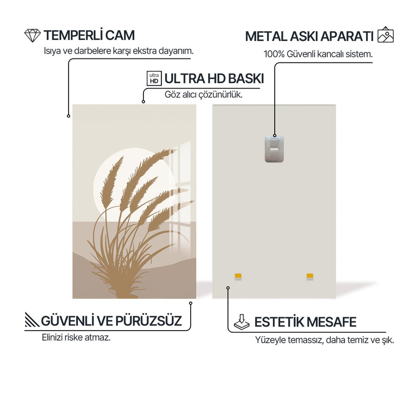 Bohem Ekin Cam Tablo – Cam Tablo
