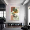 Turunç Gölgesi Cam Tablo – Beyaz Çerçeveli Cam Tablo