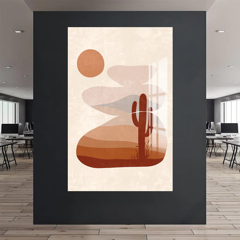 Sarı Dalgalar Cam Tablo – Cam Tablo