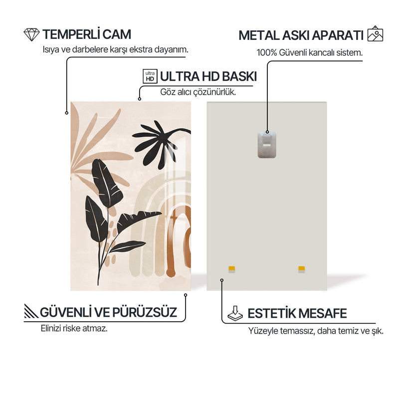 Neşeli Saplar Cam Tablo – Cam Tablo