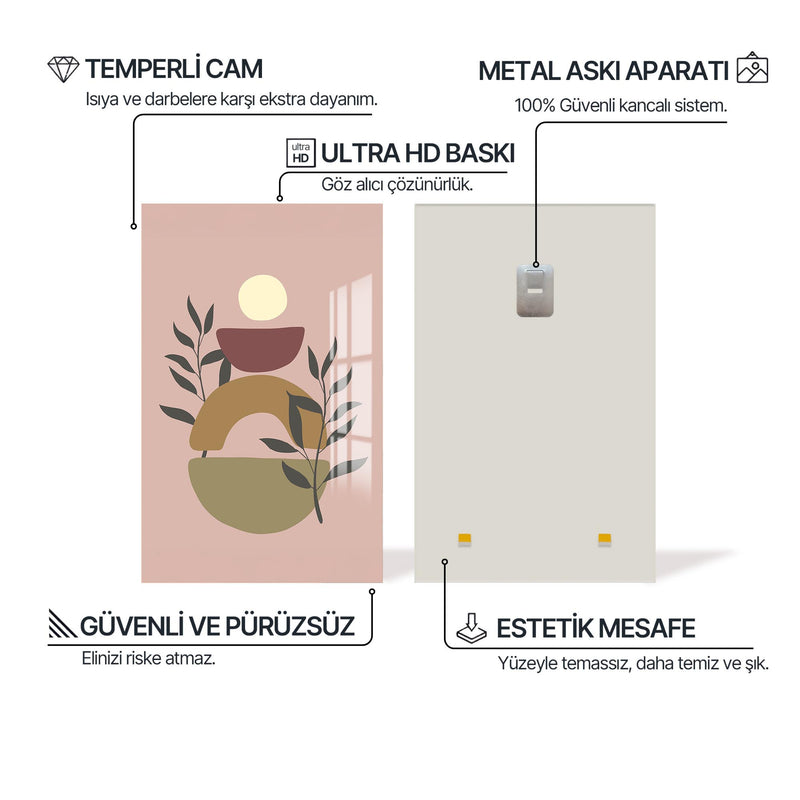 Bohem Doğa Tasviri Cam Tablo – Cam Tablo