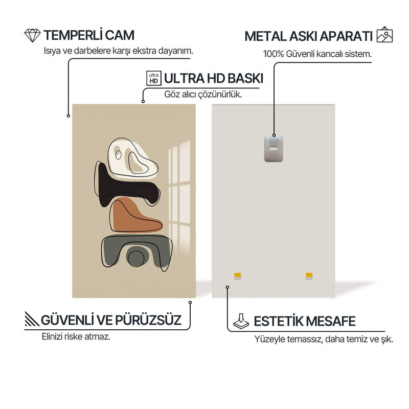 Özgün Taşlar Cam Tablo – Cam Tablo