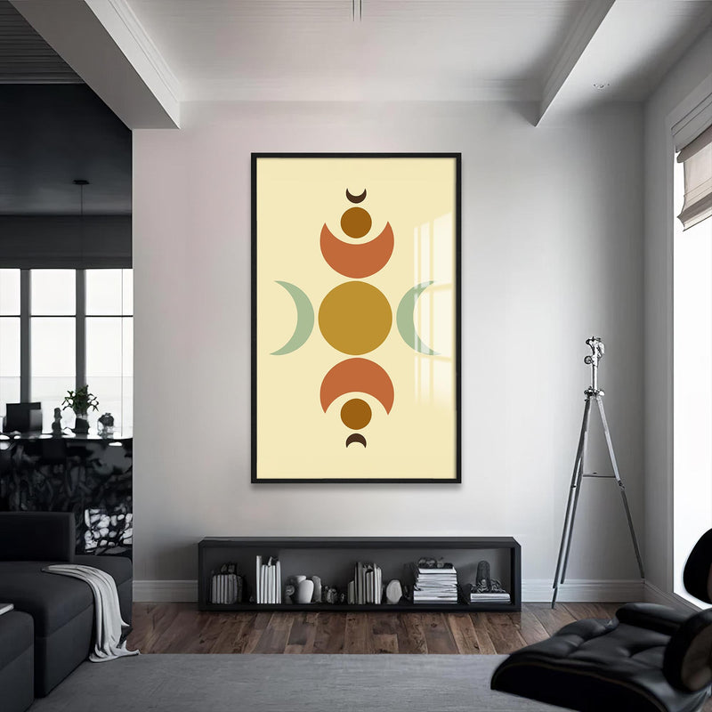 Mistik Şaman Cam Tablo – Siyah Çerçeveli Cam Tablo