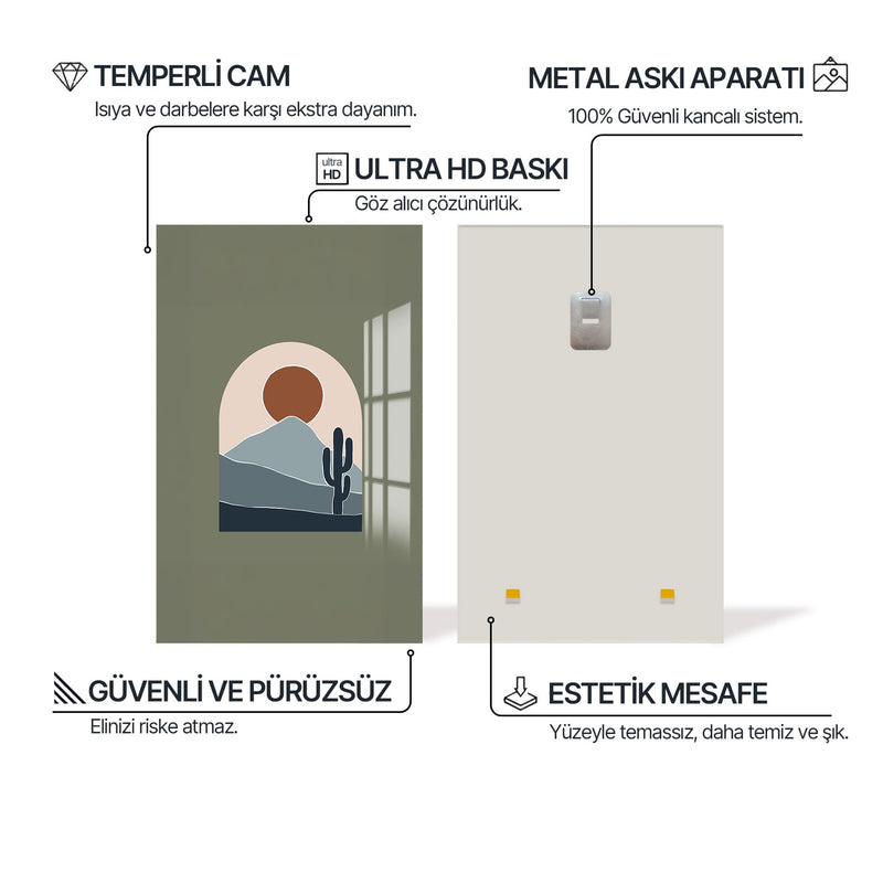 Yeşili İçinde Cam Tablo – Cam Tablo