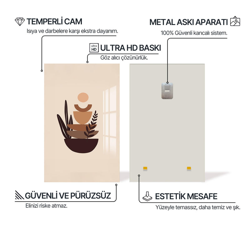 Taş Üstünde Güneş Cam Tablo – Cam Tablo