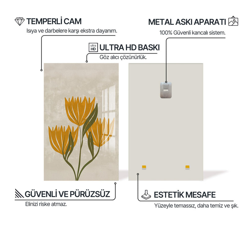 Üç Başak Cam Tablo – Cam Tablo