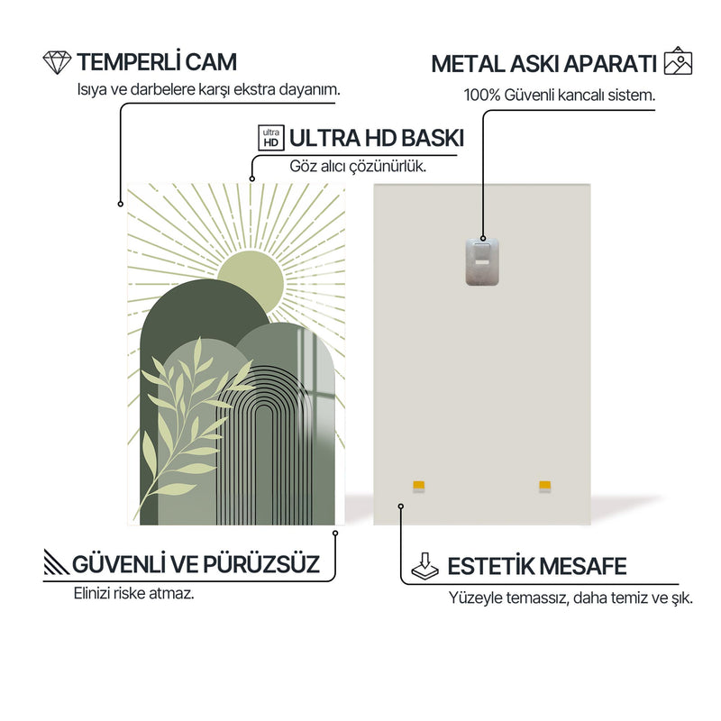 Bohem Yeşilistan Cam Tablo – Cam Tablo