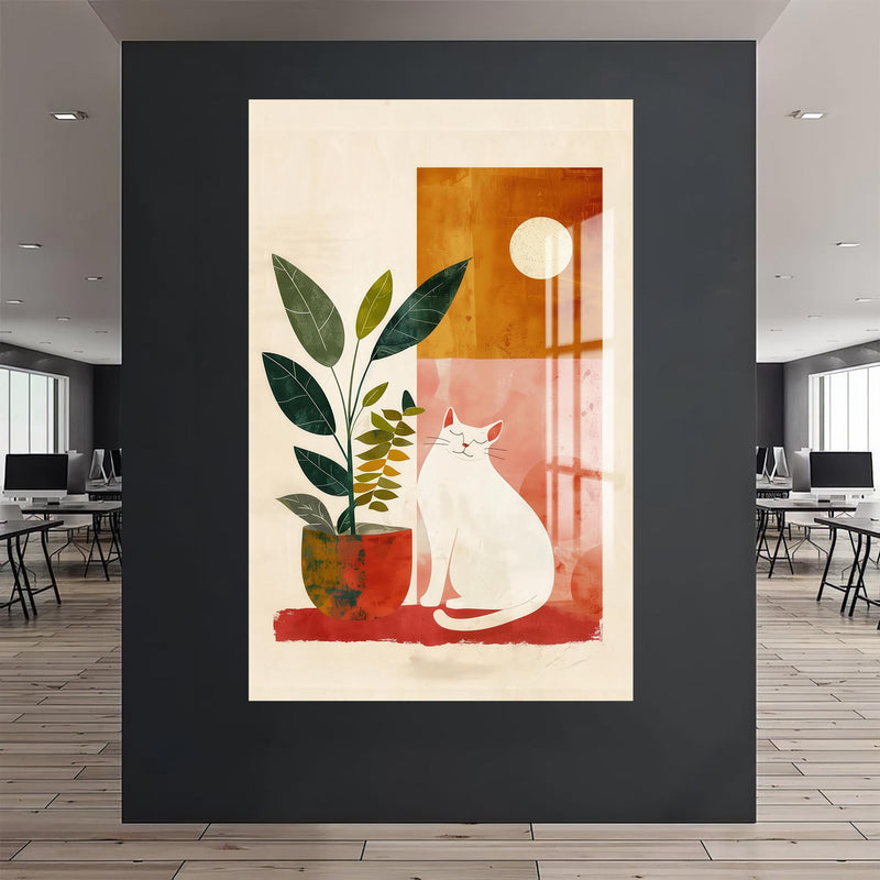 Bohem Kedi Cam Tablo – Cam Tablo