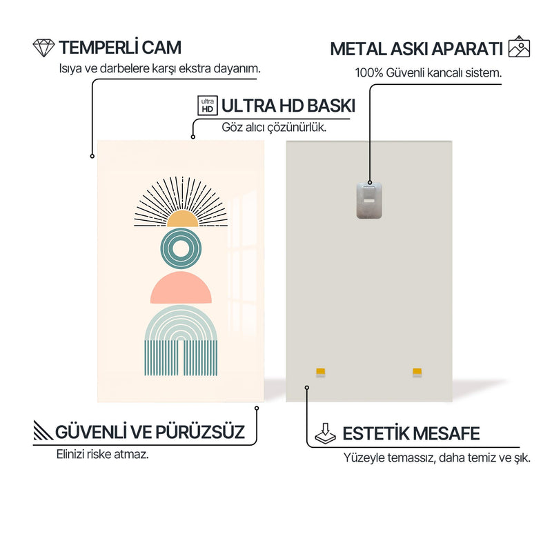 Bohem Aztek Cam Tablo – Cam Tablo