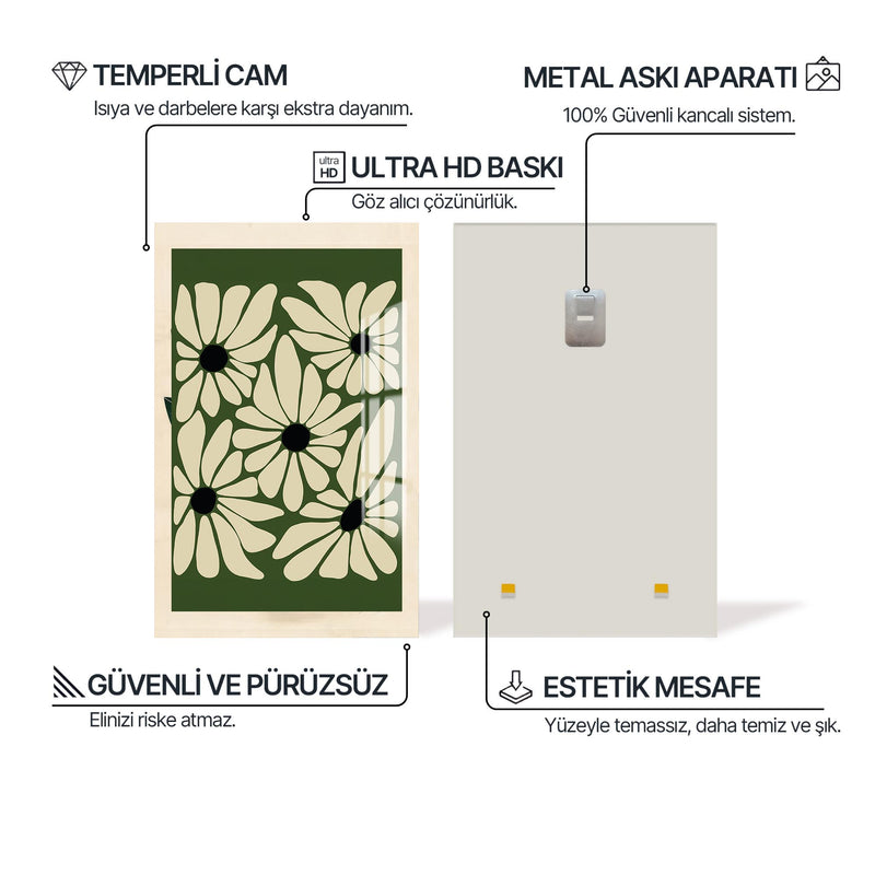 Papatyalar Cam Tablo – Cam Tablo