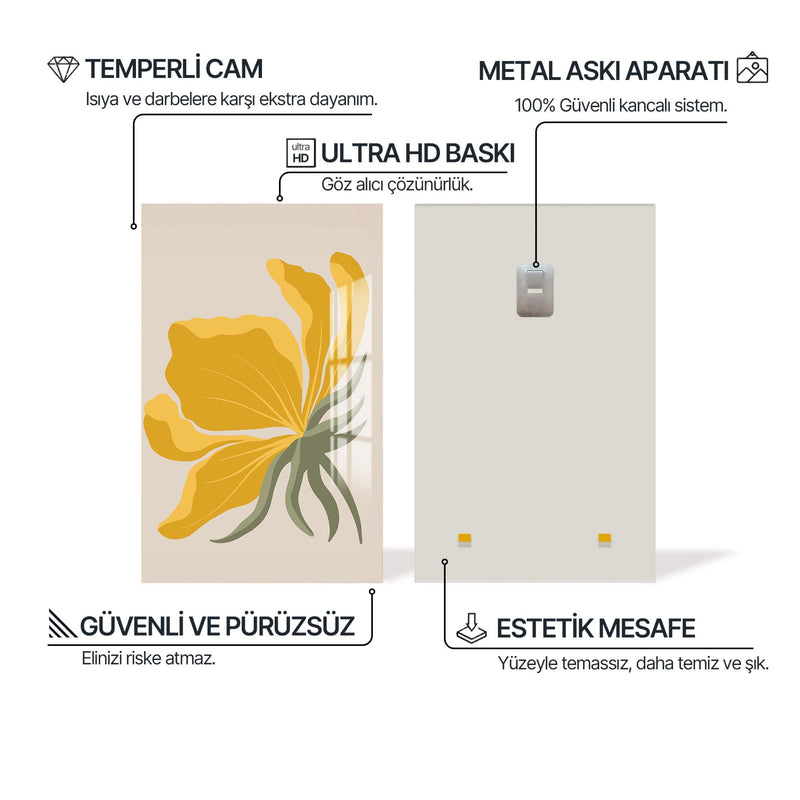 Güneş Çiçeği Cam Tablo – Cam Tablo
