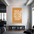 Turuncu Ufuk Cam Tablo – Beyaz Çerçeveli Cam Tablo