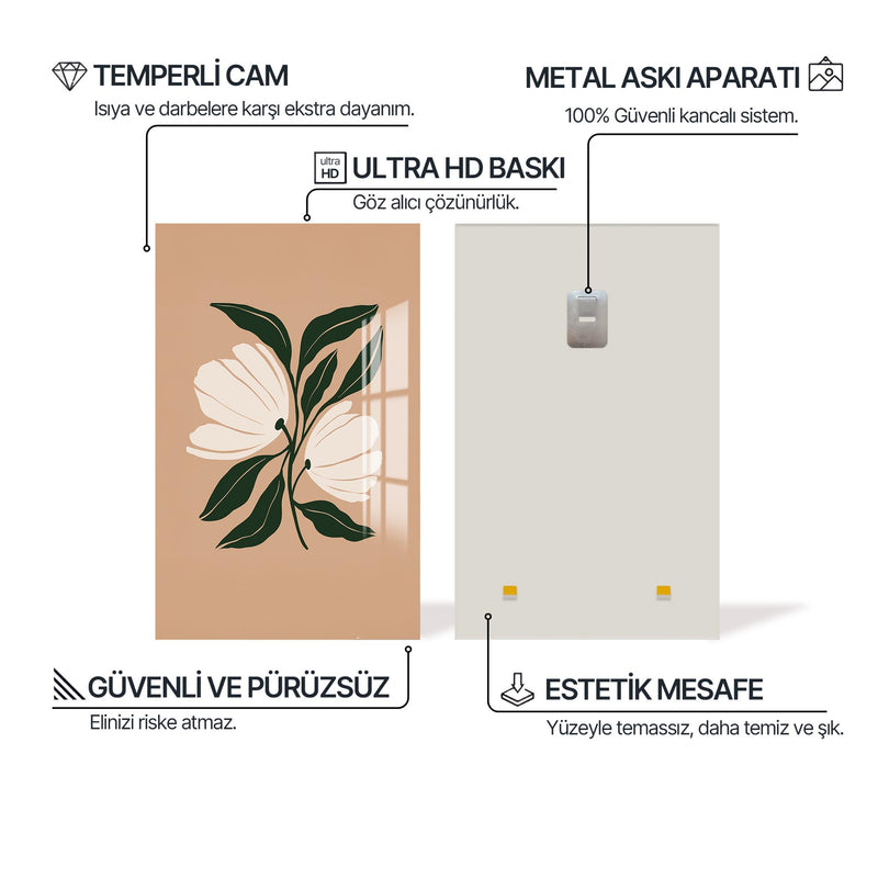 Çiçek Tozu Cam Tablo – Cam Tablo
