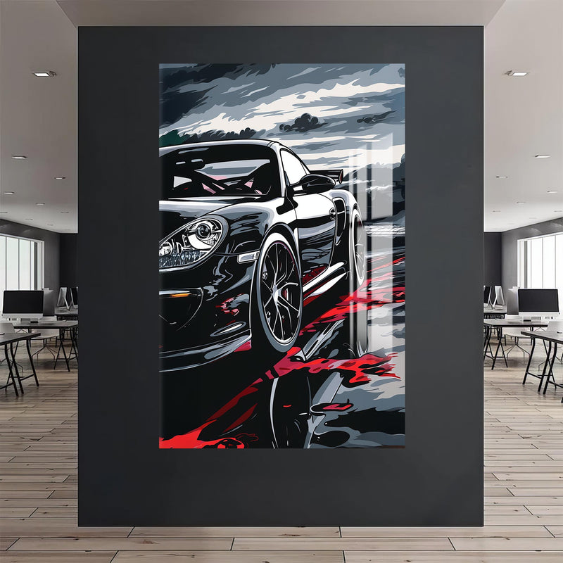 Sunset Burnout Cam Tablo – Cam Tablo