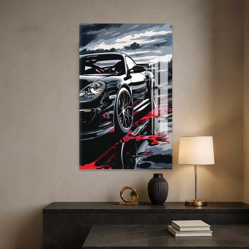 Sunset Burnout Cam Tablo – Cam Tablo
