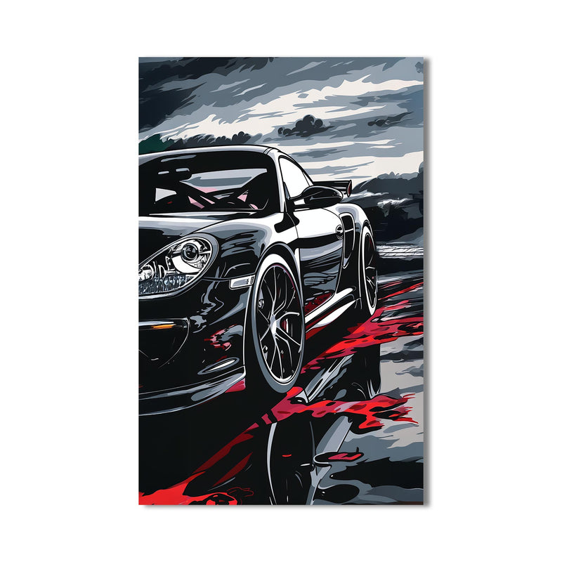 Sunset Burnout Cam Tablo – Cam Tablo