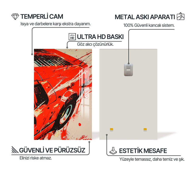 Tangerine Slip Cam Tablo – Cam Tablo