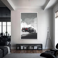 Greyline Custom Cam Tablo – Beyaz Çerçeveli Cam Tablo