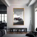 Greyline Custom Cam Tablo – Altın Çerçeveli Cam Tablo