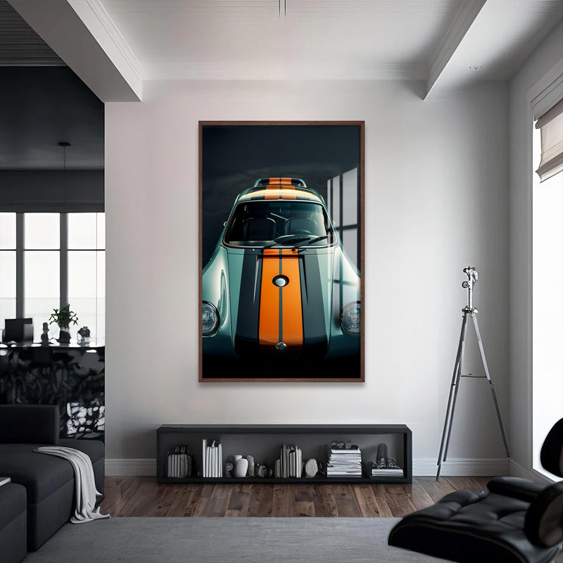 Cloudwrap Cam Tablo – Ceviz Çerçeveli Cam Tablo