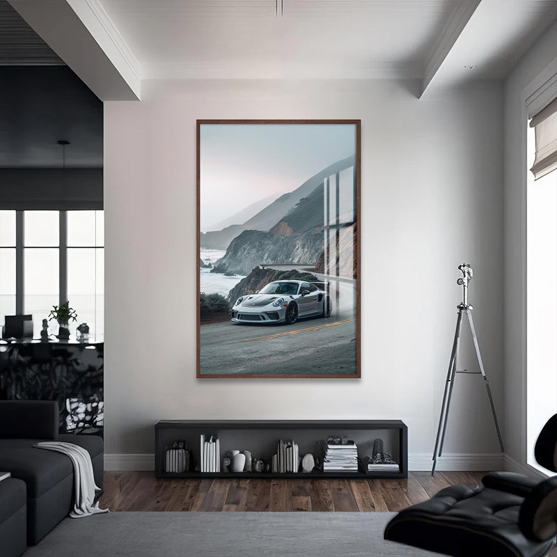 Sakura Speed Cam Tablo – Ceviz Çerçeveli Cam Tablo